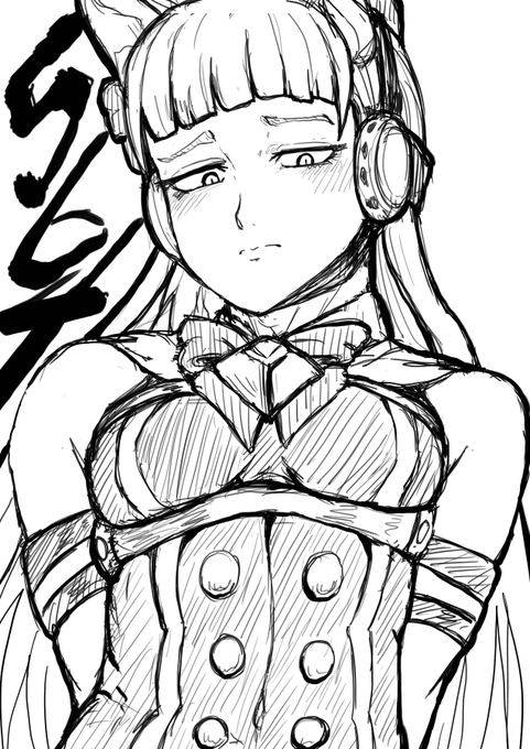 もじもじゴルシくん(男の娘)落書き♂バストアップばっかりでホント自戒&懺悔 