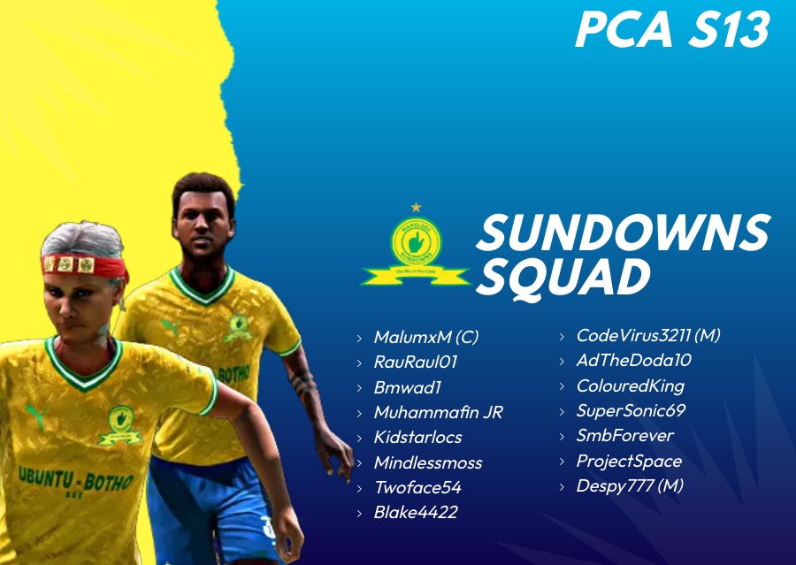 S13 Begins 
<a href="/proclubsafrica/">Pro Clubs Africa</a>
