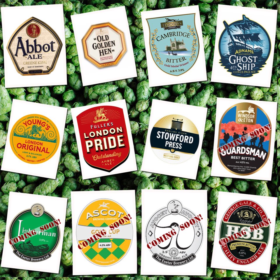 By the fire today! Beer Board: bit.ly/2VtVRoA @greeneking @ElgoodsBrewery1 @Adnams @YoungsBeer @Fullers @WestonsCiderMil #RealAleFinder