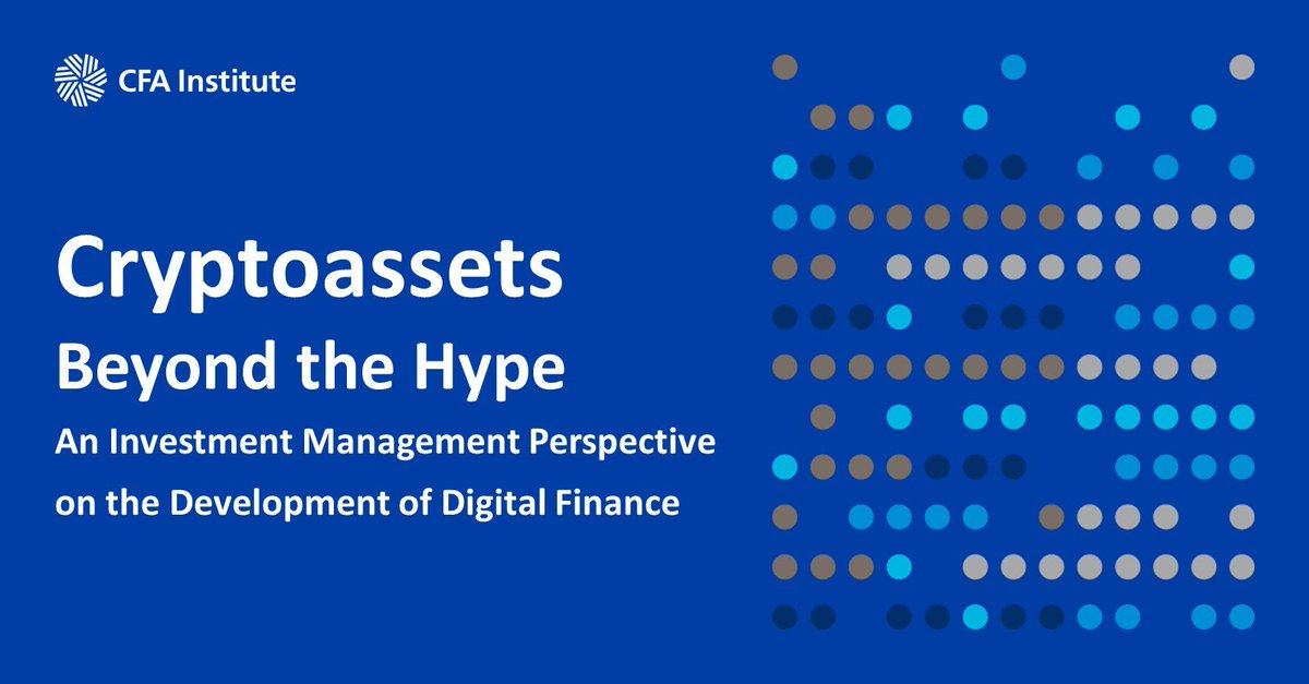 A new report by <a href="/CFAinstitute/">CFA Institute</a> establishes a series of recommendations for institutional investors and policymakers. They state that cryptoassets demand a strong and clearly defined regulatory framework to protect investors to gain mainstream acceptance. cfainstitute.org/-/media/docume…