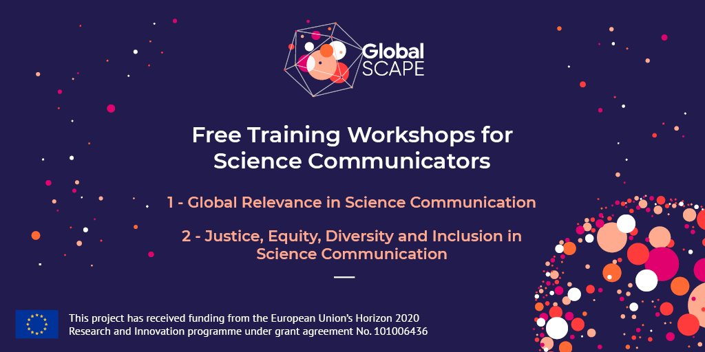 Science & Society Research Group (@sciencetcd) on Twitter photo GlobalSCAPE is developing #openaccess workshop material for #scicomm practitioners.
🥇Want to be the first one testing? In February, Jon Chase from <a href="/UniLeidenNews/">Leiden University</a> is offering #freetraining 🧑🏫
Find out more and register here 👉 global-scape.eu/free-training-…
#engagement #education GlobalSCAPE is developing #openaccess workshop material for #scicomm practitioners.
🥇Want to be the first one testing? In February, Jon Chase from <a href="/UniLeidenNews/">Leiden University</a> is offering #freetraining 🧑🏫
Find out more and register here 👉 global-scape.eu/free-training-…
#engagement #education