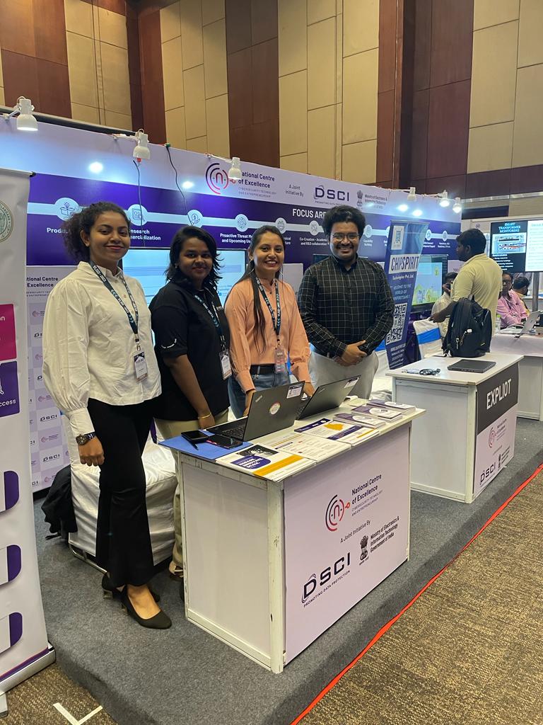 CoeNational's tweet image. Participating in the #VLSID2023 conference was a great experience. Our incubated start-ups had the opportunity to network and present their endeavors to hardware security professionals. (1/2)