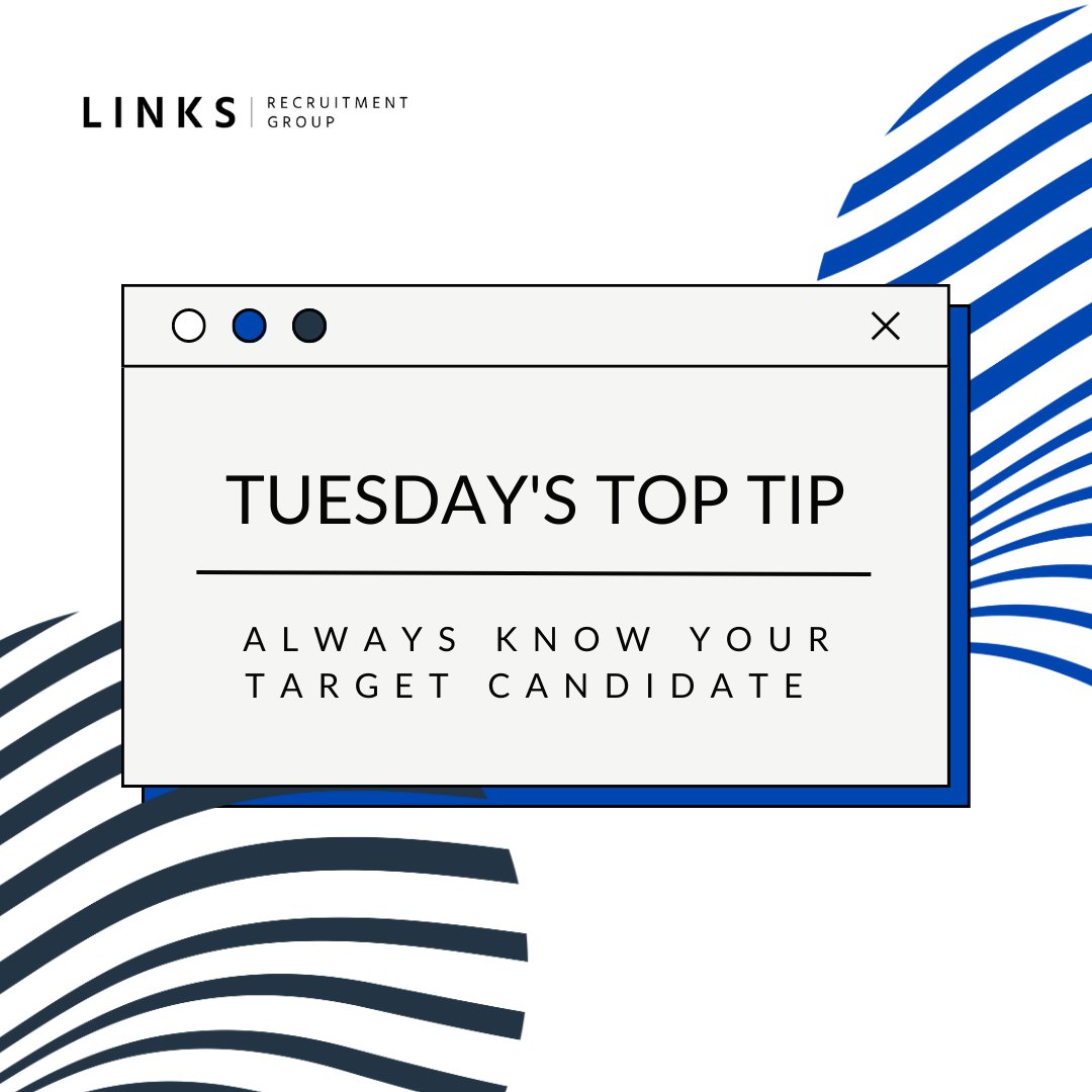 How well do you your target candidate? 🤔  

Think; What type of person do I want to represent my company? How can I make them want to join? What is my company missing? 

Once you know the answer to these questions, let us know and we can find the right candidates for you!