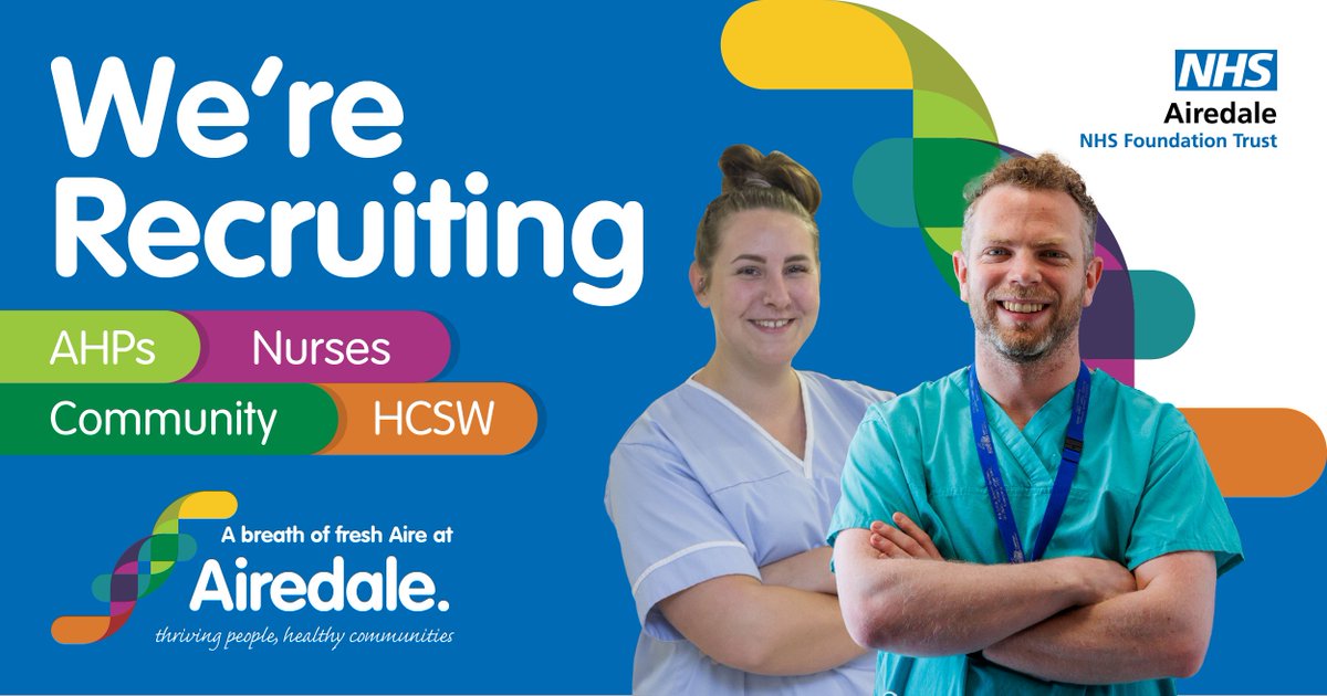 Are you a Newly Qualified Nurse?

Make <a href="/AiredaleNHSFT/">Airedale Hospital</a>'s preceptorship the first step on your professional development journey 🏥

We are recruiting staff to join our Trust across a variety of areas. Submit an enquiry, it only takes 1 minute! ➡️ just-r.com/enquire/aireda…