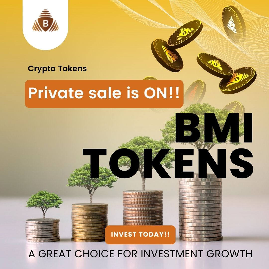 🔥MAKE IT WISE🔥

Invest in the future and unlock the possibilities of success!!!  #BMI Tokens!!!

🚨PRIVATE SALE IS ON🚨Join Our Community and start growing!!

Visit@ bmitokens.com

#cryptotokens #investtoday #cryptoupdates #bmitokens #cryptocurrency #privatesale