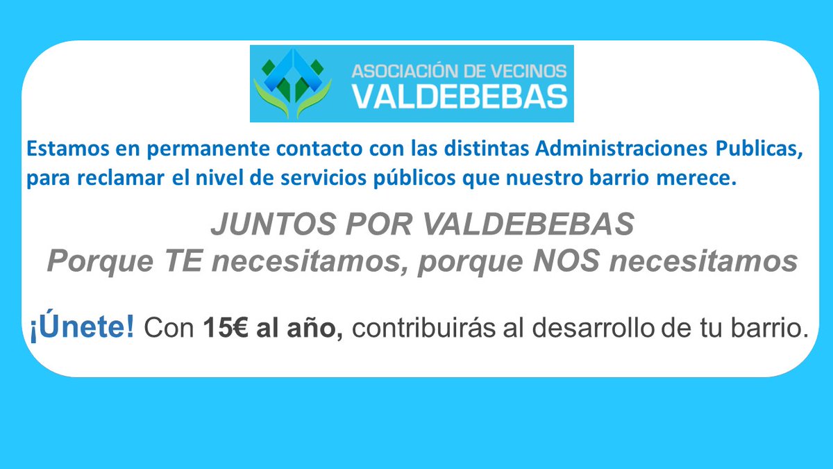 Asoc. Vecinos Valdebebas tweet media