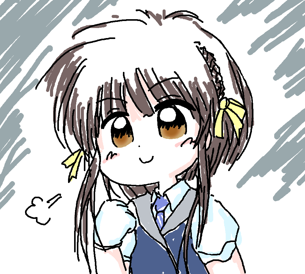 @zasshu_neko ちゃんと描いててえらい!
 
うちなんか・・・
手癖で描く→整える→色乗せてみる→塗る
 
だけ!!🤤 