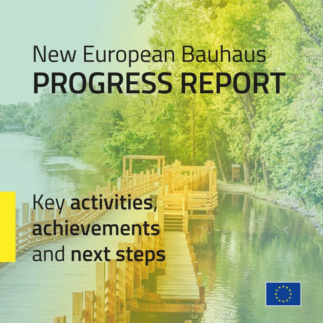 Today we present the #NewEuropeanBauhaus #ProgressReport &amp; #NEBCompass.

In two years, we reached over 100 different projects on the ground &amp; over €100 million of NEB investments.

I am proud that half of this investment comes from #CohesionPolicy.

👉europa.eu/!CydxHP
