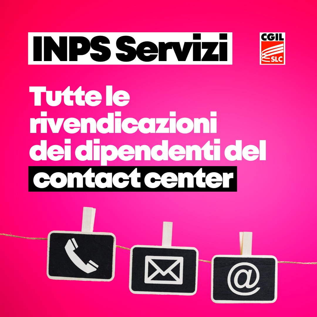 SlcCgil's tweet photo. 🟥 Contact center @INPS_it Servizi: a 2 mesi dall'internalizzazione del personale rimangono da affrontare alcuni problemi normativi e salariali dovuti alla mancata applicazione della clausola sociale 👉 https://t.co/fxUPu2ww6u https://t.co/iwXH48k5d7
