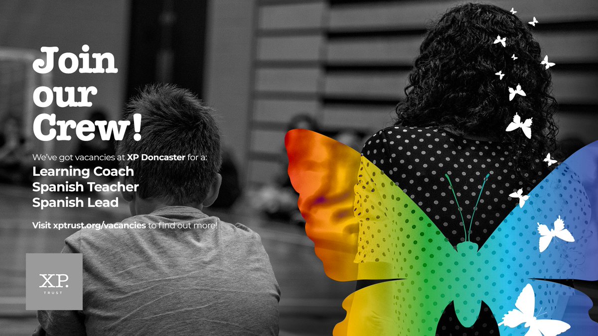 We're looking for a Learning Coach, Spanish Teacher and Spanish Lead at XP Doncaster!

Find out more and #JoinOurCrew

xptrust.org/vacancies/