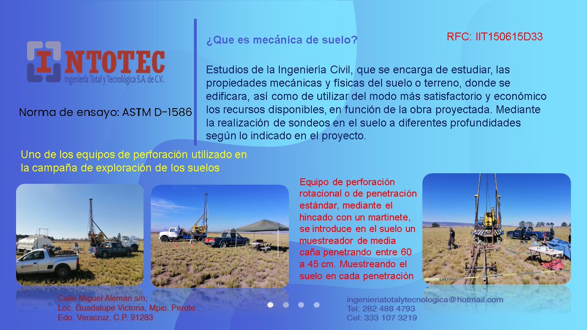 INTOTEC's tweet image. Propietario, inversionista, empresario, supervisor ponemos a su disposición los estudios de mecánica de suelo, antes de invertir y evitar fallas estructurales. Conozca que tipo de cimentación es la adecuada. Le proponemos soluciones a la medida de sus necesidades.