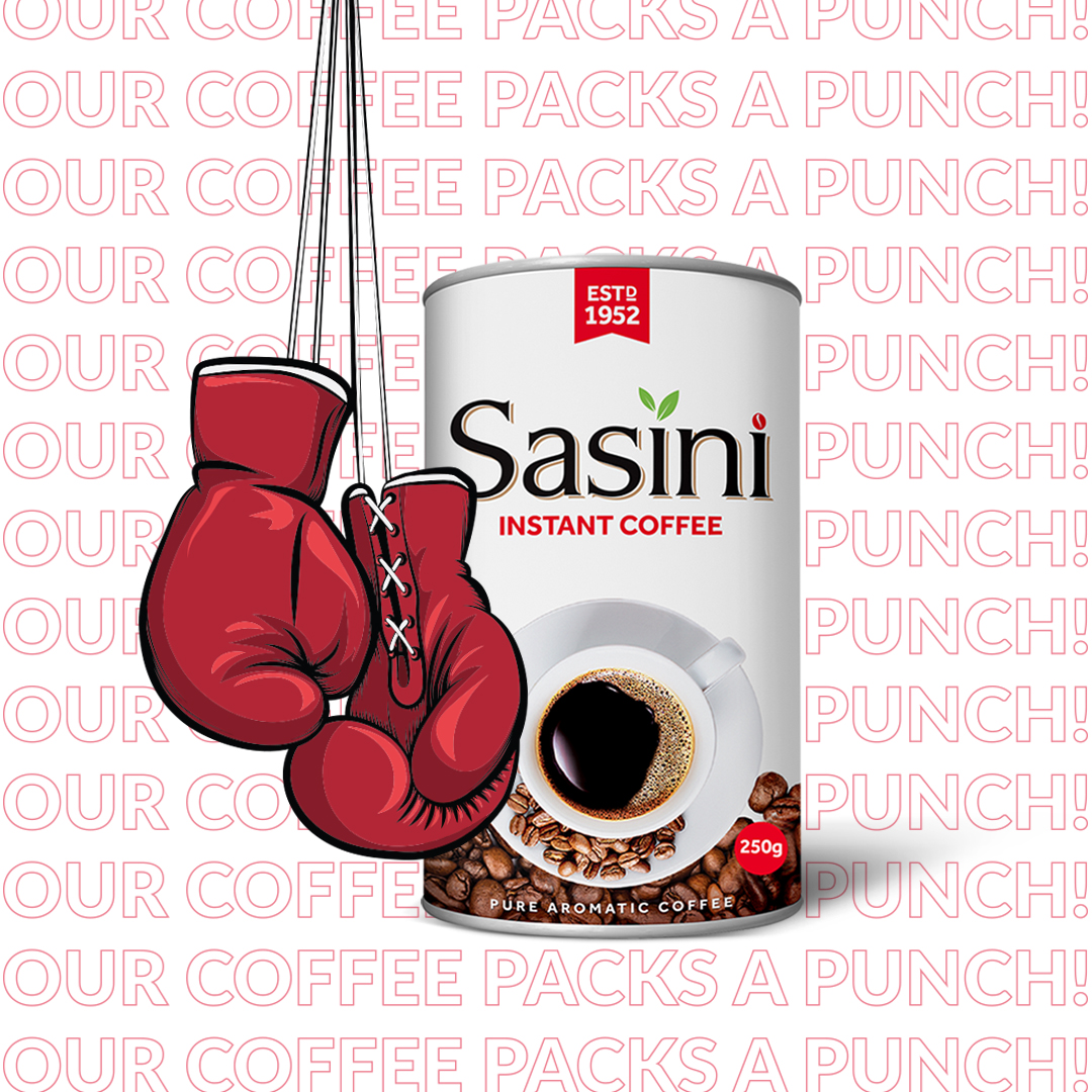 Our coffee is packed with energy to get you punching through your day!

#SasiniCoffee #Sasinika 
#InstantCoffee #Coffee 
#IFYKYK