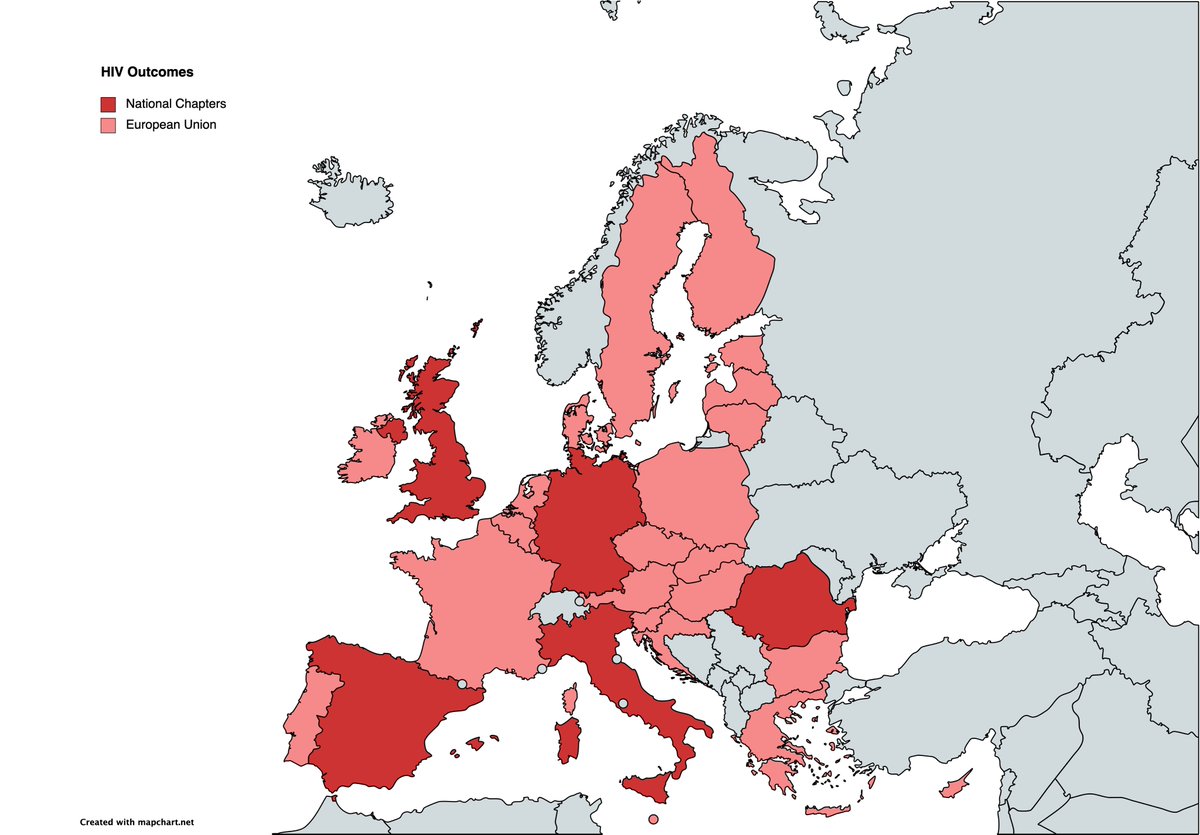 HIV Outcomes (@hivoutcomes) on Twitter photo #Didyouknow that <a href="/HIVOutcomes/">HIV Outcomes</a> has national chapters in Germany, Italy, Romania, Spain & the UK?
🇩🇪🇮🇹🇷🇴🇪🇸🇬🇧🇪🇺
This allows us to be closer to national institutions & provide policy actions tailored to their #HIV situation.
Learn more about their work 👉 hivoutcomes.eu #Didyouknow that <a href="/HIVOutcomes/">HIV Outcomes</a> has national chapters in Germany, Italy, Romania, Spain & the UK?
🇩🇪🇮🇹🇷🇴🇪🇸🇬🇧🇪🇺
This allows us to be closer to national institutions & provide policy actions tailored to their #HIV situation.
Learn more about their work 👉 hivoutcomes.eu