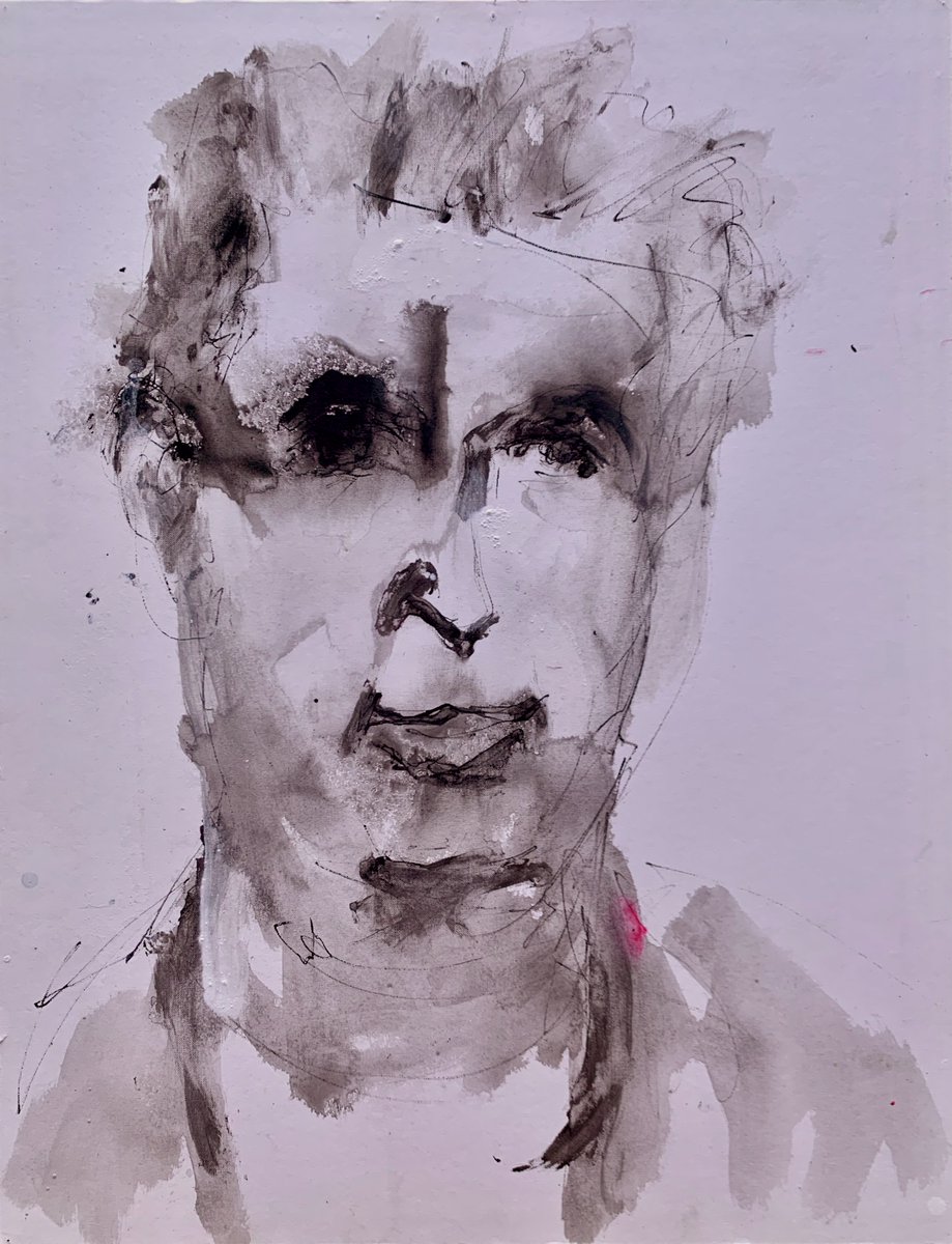 IlariaBerenice's tweet image. Per fare questo volto ##astratto, principalmente con #inchiostro, sono partita come riferimento dal volto di Sylvester Stallone, poi ha preso la sua strada.