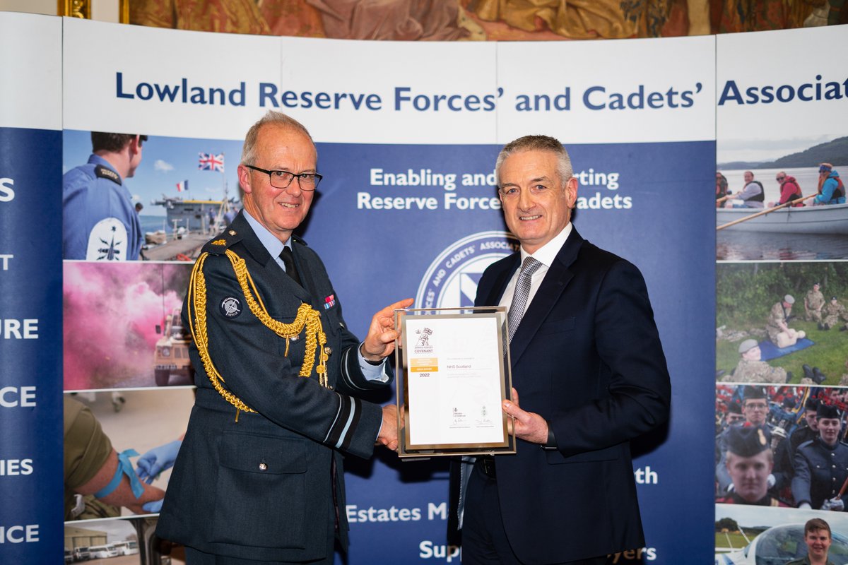 Lowland_RFCA's tweet photo. In December @NHSScotland received their second Gold Employer Recognition Scheme Award revalidation, marking their tremendous and ongoing support to Defence people. 

We caught up with COO, John Burns, to discuss the precious and symbiotic partnership: https://t.co/SvqOAM2BJl https://t.co/E2imK52P3n