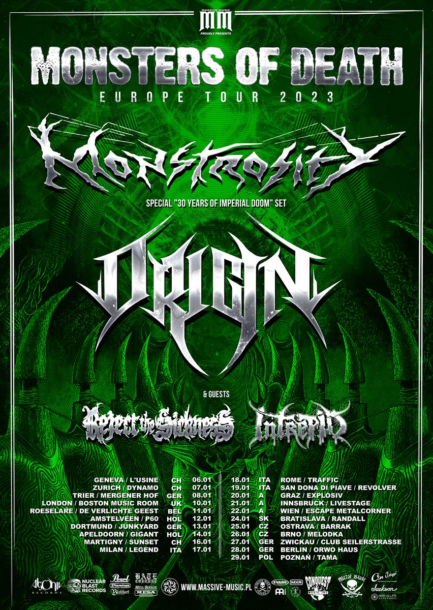 agoniarecords's tweet image. The tour is nearly half way through with 12 concerts left to go. Tonight: Milan (Italy) @ Legend club. #Origin #DeathMetal #TechDeath