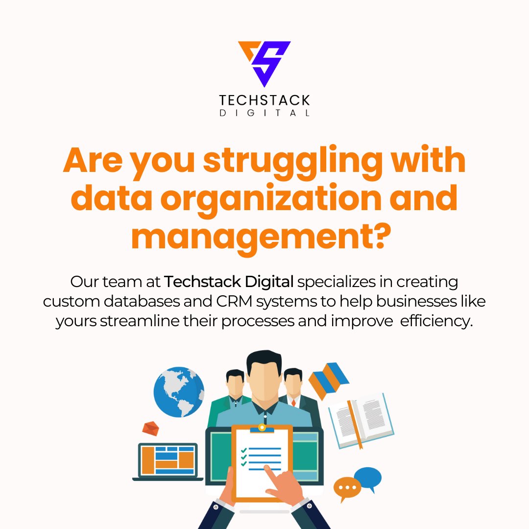 TechstackD_'s tweet image. Transform the way you manage your data with our state-of-the-art solutions. Improve efficiency, increase productivity and stay ahead of the curve. #DataManagement #innovation #productivity #teamTSD