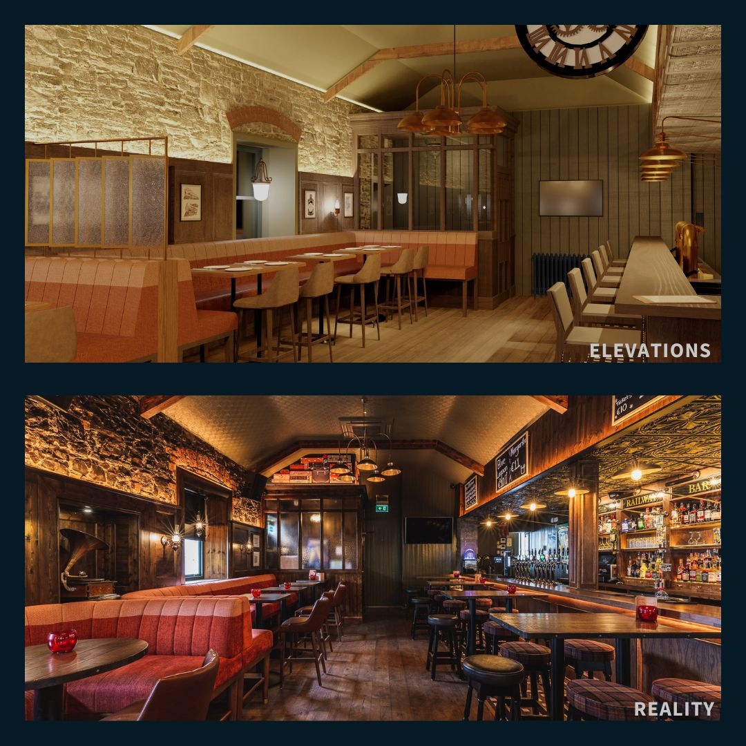 TailorandWolf's tweet photo. ~ Elevations versus Reality ~

📍The Railway Bar, Navan.

#elevatingyourbusinessthroughdesign #design #tailorandwolf #interiorarchitects #hospitality #elevations #reality #transformed #inspiringinteriors #meathbusiness #business https://t.co/trawjXFurB