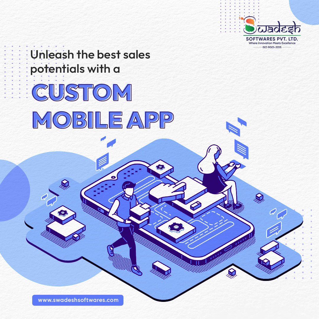 A mobile app is the best way to boost your business and ring in more sales. 
Get a customised app for your store and generate more revenue with online sales. 
#appdevelopmentcompany #customappdevelopment #mobileappdevelopment #businessapp #salesapp #SwadeshSoftwares