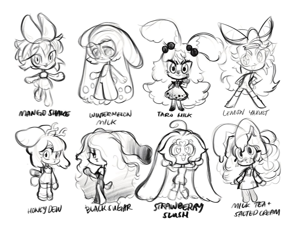 Sneak peak on these mini adopts I'm making for chinese new year, its bnnuy time 🐰 (might keep lemon yakult but it looks alittle like me hehe)
