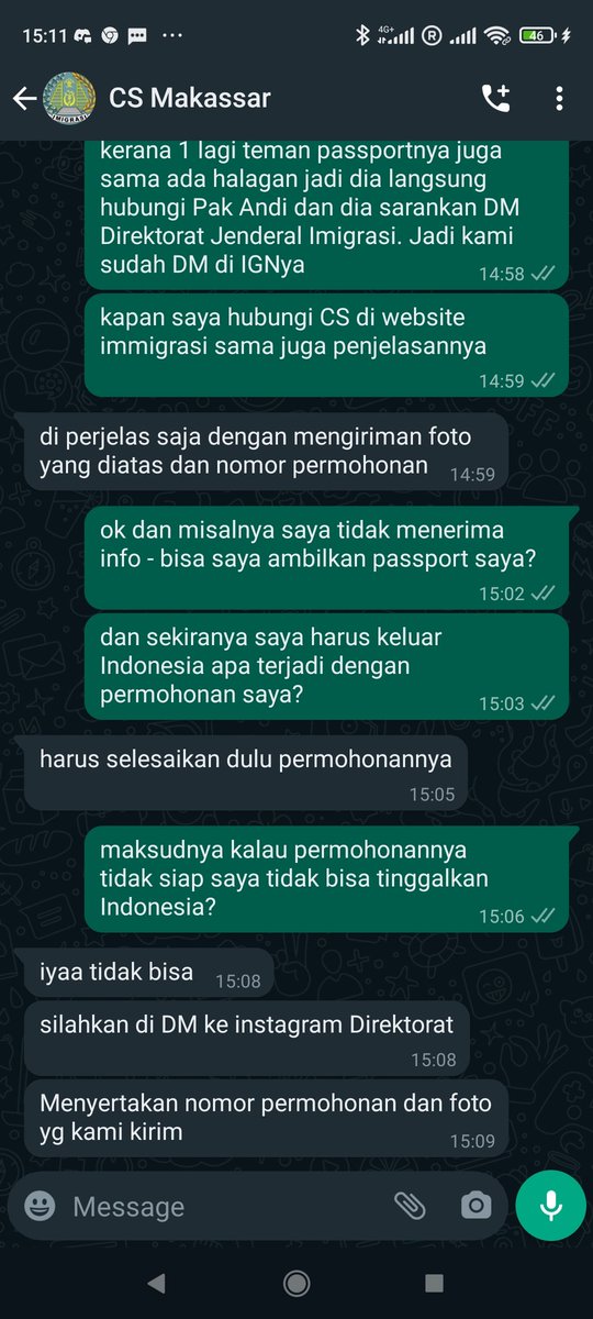 Immigration Makassar literally not allowing me to leave. I've been waiting over 2 months for my Kitas Investor extension. <a href="/jokowi/">Joko Widodo</a> <a href="/ditjen_imigrasi/">Ditjen Imigrasi</a> tolong minta bantuan. Kenapa bisa begini sedangkan teman lain dapat dalam masa 3-4 hari aja. #Immigration