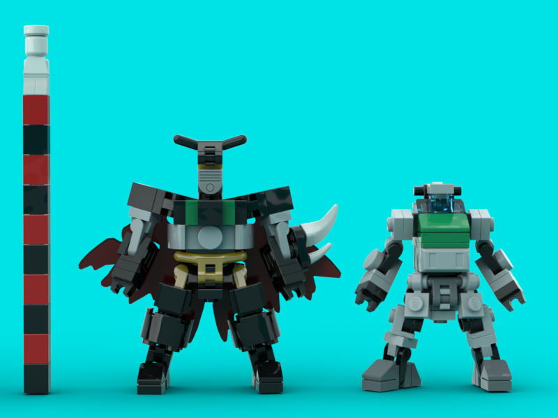 Returnethtobase's tweet photo. Lego Black Getter from Getter Robo Armageddon, based on the Jacaranda frame and scaled for playing Mobile Frame Zero: Rapid Attack. This is an update to an old Chubdam design for a pick 6 event. #mfz #mecha #mf0 https://t.co/2cSQrks016