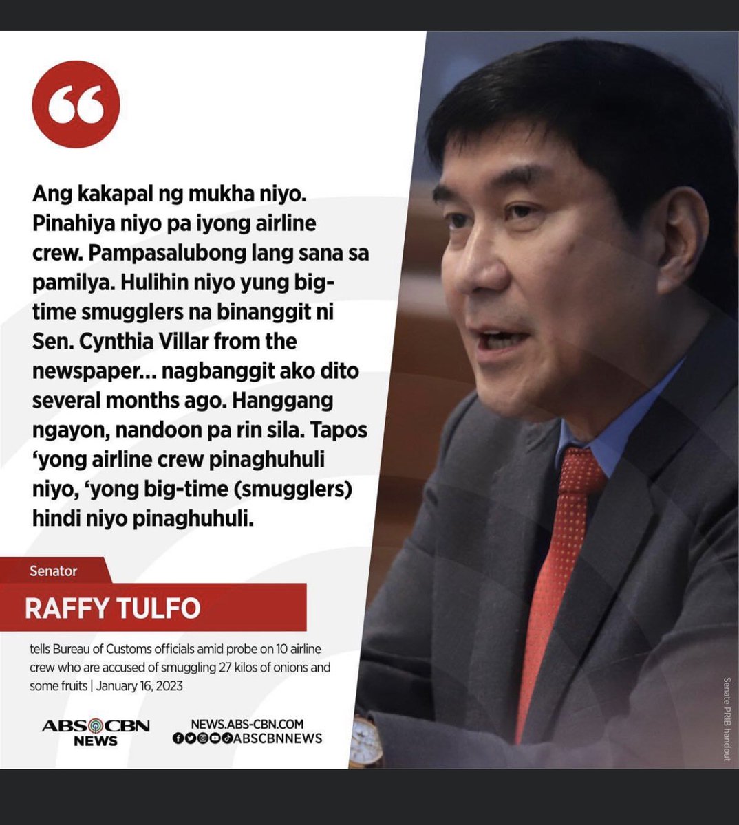 FACT: Senator TULFO has been the BREAKOUT STAR in philippine politics in the past six months…