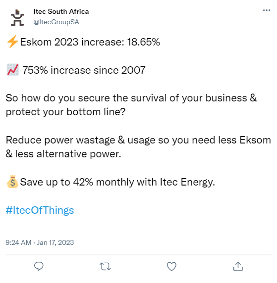 Itec South Africa tweet media