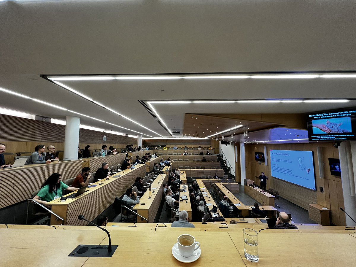 Day 2 of Active Sensing 2020 (3 years late!) at the Weizmann Institute! weizmann.ac.il/conferences/AS…