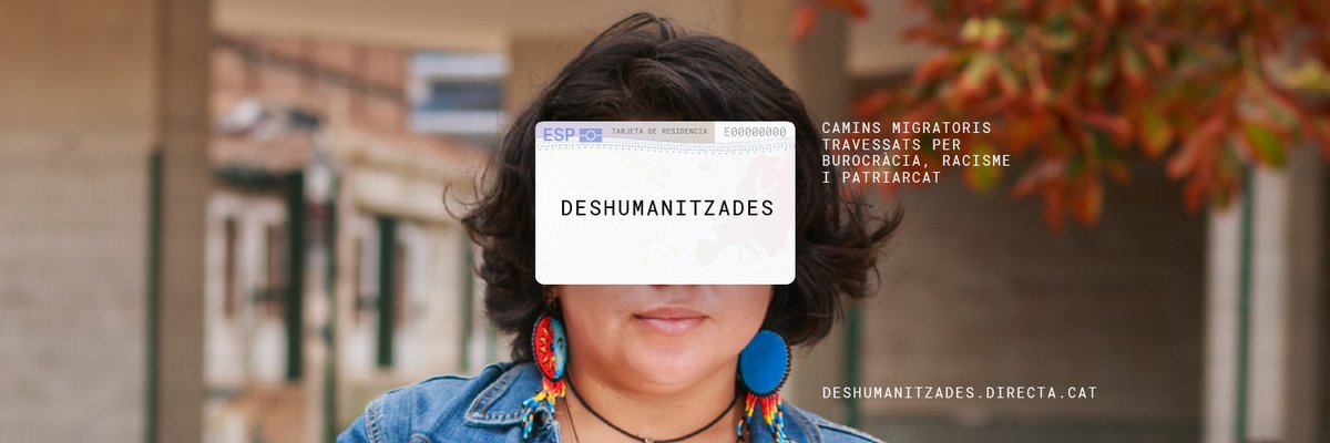 #WEBDOC |‼️ Avui estrenem #Deshumanitzades: Camins migratoris travessats per burocràcia, racisme i patriarcat, coproduït per <a href="/La_Directa/">Directa</a>, <a href="/PBI_EE/">PBI - Estado Español</a> i <a href="/EntrepbsHarte/">Entrepueblos/Entrepobles/Entrepobos/Herriarte</a>

T’ho contem amb vídeos i articles a ➡️ deshumanitzades.directa.cat