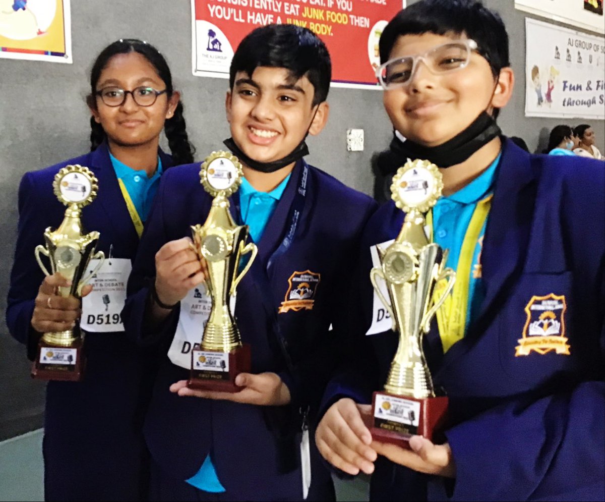 sisad2022's tweet photo. Sunrise International School Abu Dhabi is in the news yet again. Our little ones are making us to be proud of them continuously.
#Success #Perseverance #WinningSpirit
#InterSchoolDebate2023 https://t.co/H8ph9h3XJB