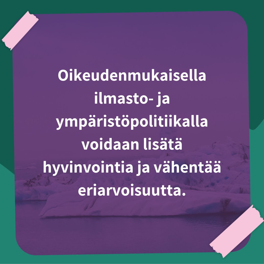 64 suomalaista järjestöä vaatii oikeudenmukaista ekologista siirtymää! – Oikeudenmukainen siirtymä edellyttää määrätietoista politiikkaa, joka huomioi erityisesti haavoittuvat ryhmät ja heikommassa asemassa olevat, sanoo @VKiukas. oikeudenmukainensiirtyma.fi #OikeudenmukainenSiirtyma