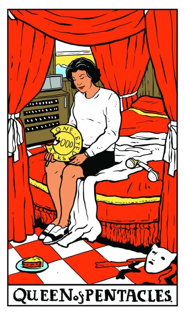 MatthewAMullins's tweet photo. Twin Peaks Tarot Deck: Minor Arcana: Cups & Pentacles
Audrey Horne as Queen of Pentacles
By Ben Mackey @benjuhmuhn https://t.co/WuO6GZghn3
https://t.co/TWWKho5za4
#TwinPeaks #DavidLynch #Tarot #BenMackey https://t.co/K8ISOcbQ5V