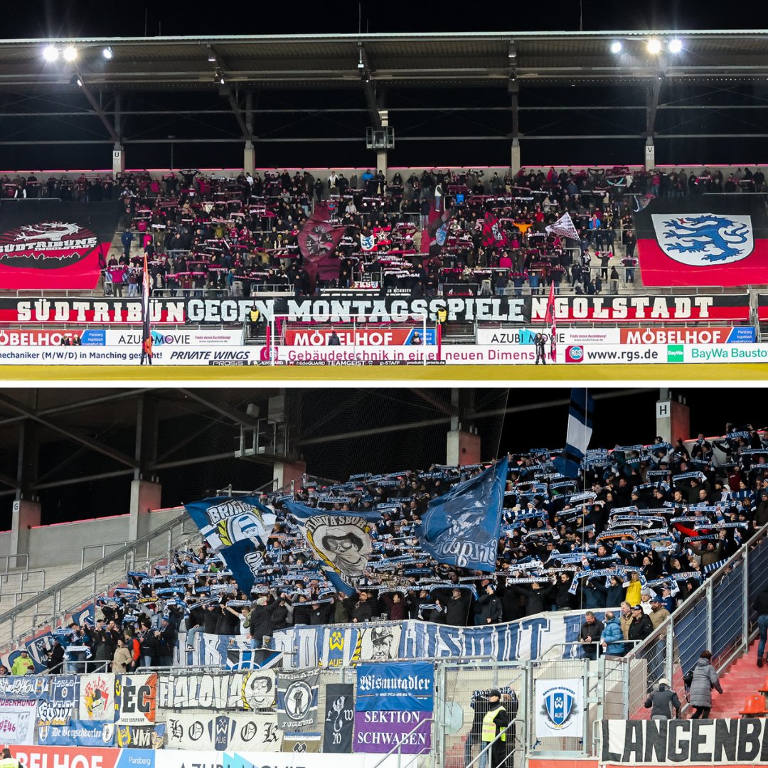 FasziFankurve's tweet photo. Mittlerweile sind Fanfotos von allen 10 Partien des 18. Spieltags der #3Liga online. Neu dabei ist das #Montagsspiel #Schanzer vs. #Aue. Klickt euch durch: #FCIAUE #FSVVFB #OSNVIK #BAYBVB #SGDSVM #RWEHFC #WIEELV #SVWM60 #FCSMSV #SCFSCV #ZeigtsUns
https://t.co/YnySRCRByu https://t.co/ABKhJk0nG5