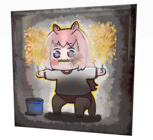 こういう感じの缶マグネットを作ったよ 