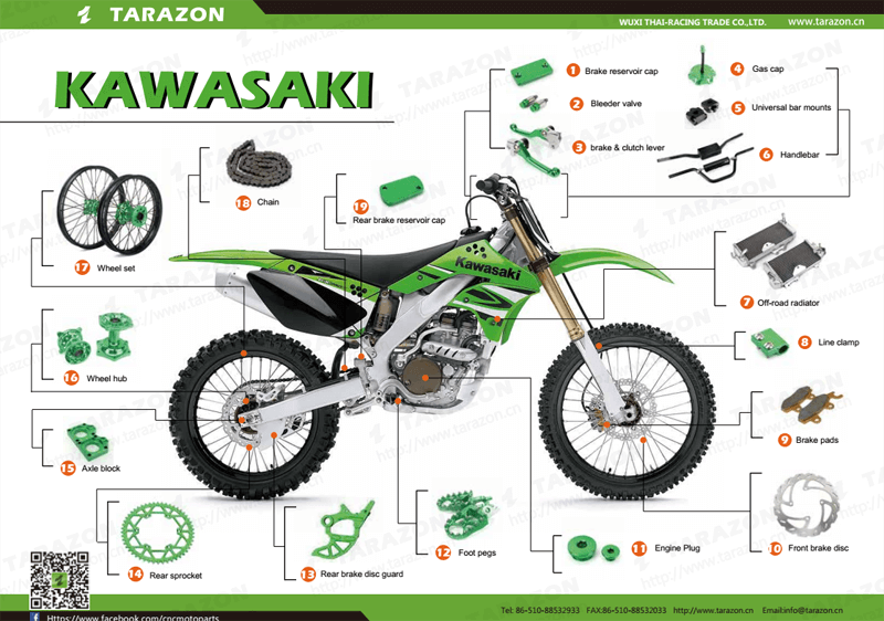 DorisTarazon's tweet photo. Hi ~ All my friend 

Want to kown what parts will we modify for #offroad bike?The following are reference for you ~ 

If you have any interest of that parts or custom new design , pls contact doris@tarazon.com  +8618352532080 
#yamaha #Honda #Kawasaki #KTM #Dirtbike #spareparts https://t.co/LBFVyU0TWL