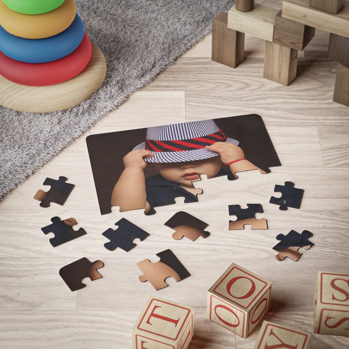 Photo Puzzle Gift 8x10 30 pieces. Montessori toys.  #1stbirthday #toddlergifts #custompuzzlekids #personalizedpuzzle #kidstoyspuzzle #preschooltoys #preschoolgifts #montisorrytoys #heirloom gift #emotionalgift #babygifts #toyideas #puzzlelover etsy.me/3XePRRF