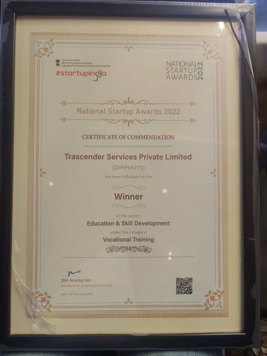 CMD_iTransform's tweet photo. What a feeling it was when yesterday our group @itransformtspl was declared as the Winner of #NSA2022
Thanks @startupindia for creating such a platform that will boost our country's StartUp ecosystem!
#Entrepreneurship #startups #innovativesolutions #Indian #Incubator https://t.co/LbX65Sx7xt