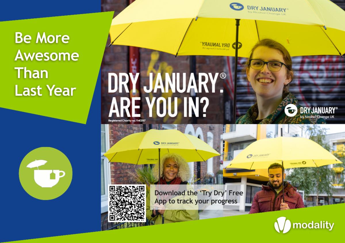AwcModality's tweet photo. Dry January. Are you in? Visit Alcohol Change for more info and to download the Try Dry App - https://t.co/2bWjMDGLP1

#bemoreawesome #dryjanuary2023 #dryjan #alcoholfree #alcoholfreeforjan #newyearnewyou https://t.co/NVabfMQK17