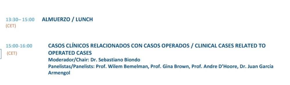 GianlucaPellino's tweet photo. Highlights from Day 1 of the 11th Course: Update and training in #colorectalsurgery by @sbiondo60 and @eloiespin, 15-17/2/23
 
Interactive discussion with experts
@WBemelman @DhooreAndre @prof_gina_brown @JuanGarcaArmen1 

Meshes by @ManuelLpezCano1

🎟️
https://t.co/rYtgBalOeC https://t.co/18w2mXNu6C