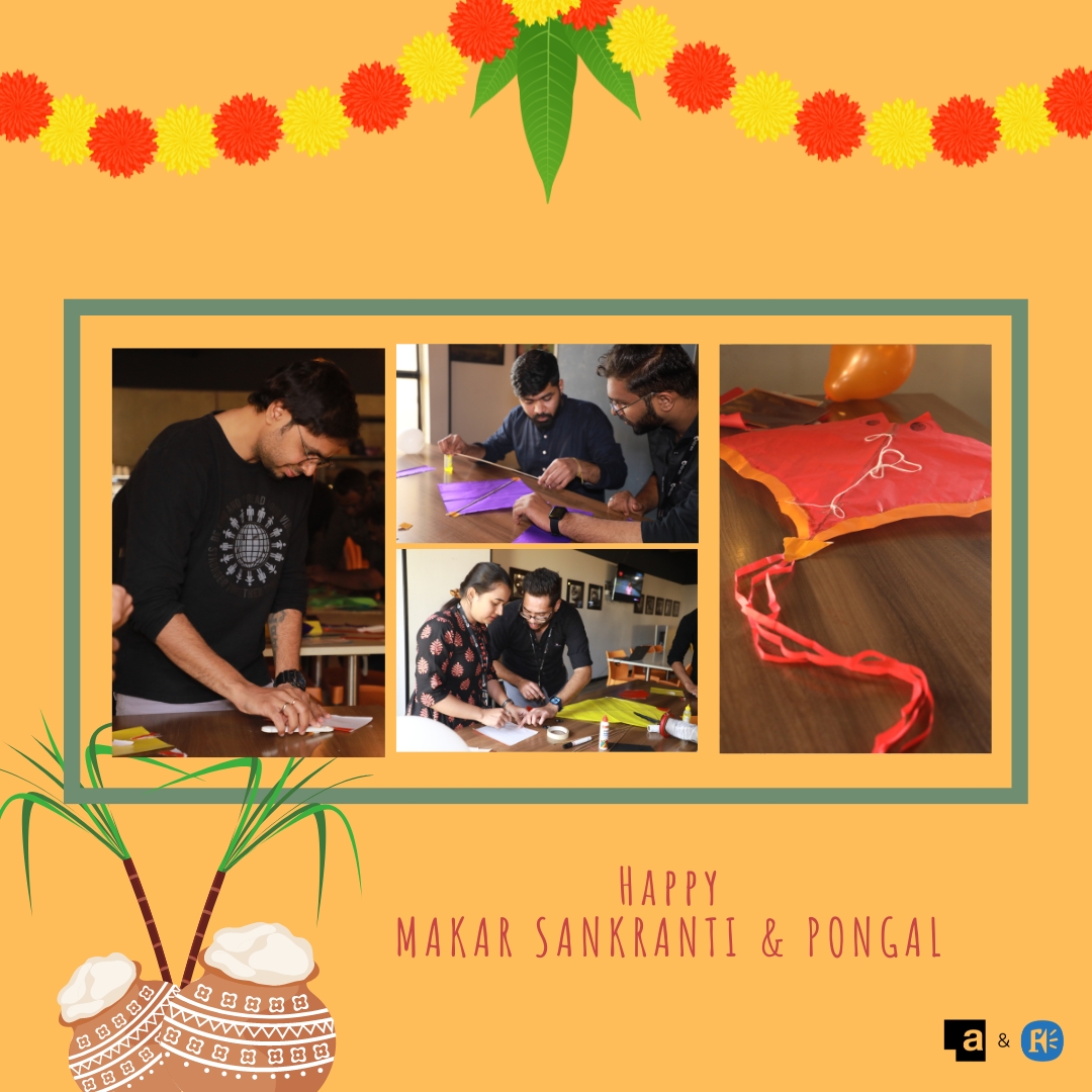 AnibrainVFX's tweet photo. Wish you all a very Happy Makar Sankranti, Bihu, Uttarayan, Bhogi, Pongal, and Lohri!

Glimpses of Sankranti celebrations at Anibrain.

#Anibrain #MakarSankranti #Sankranti #Celebrations #KiteMakingCompetition #PeopleOfAnibrain https://t.co/ew8pwBrsGO