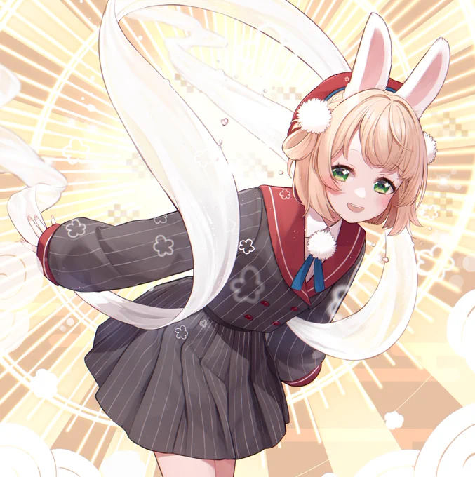 お正月のウサギの耳うい先生がとっても可愛かったので#どろういんぐ 
