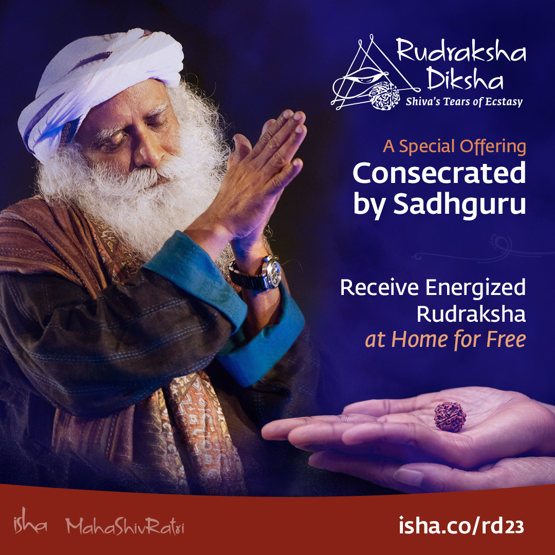 ishafoundation's tweet photo. 📿 #RudrakshaDiksha is an opportunity to bring home the grace of #Adiyogi by receiving a #Rudraksha powerfully energized by @SadhguruJV on #Mahashivratri night.
Register now: https://t.co/2q1FKsu76i https://t.co/8zlD9zMV4O