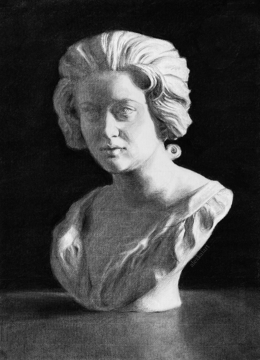 alexanderkaiart's tweet photo. Costanza Bonarelli
#Nitramcharcoal on Roma paper
49 x 67cm

My final #castdrawing from my 1st term at Sarum Studio 
This was my first #drawing using Roma paper!

#atelier #artwork #art #classicalart #bernini #salisbury #sarumstudio https://t.co/bg5mMydHXf