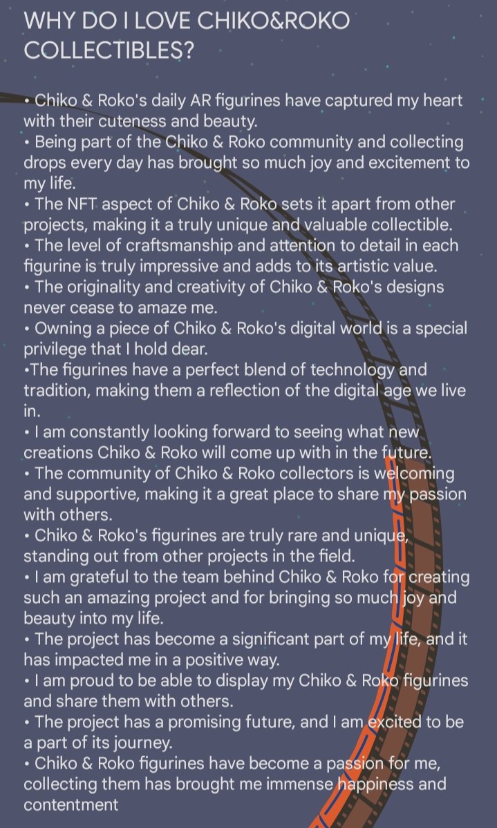 cryptonite_xxx's tweet photo. Fall in love with the charm and rarity of @chiko_roko Daily AR figurines with NFT aspect, a must-have for any collector. Join the community now! #chikorokomatters

#FreeNFTart #FreeNFT #SecretDrop #NFTCollection #NFTGiveaway #cryptocurrency #NFTdrops #FreeMintNFT https://t.co/kcztGtFzLg