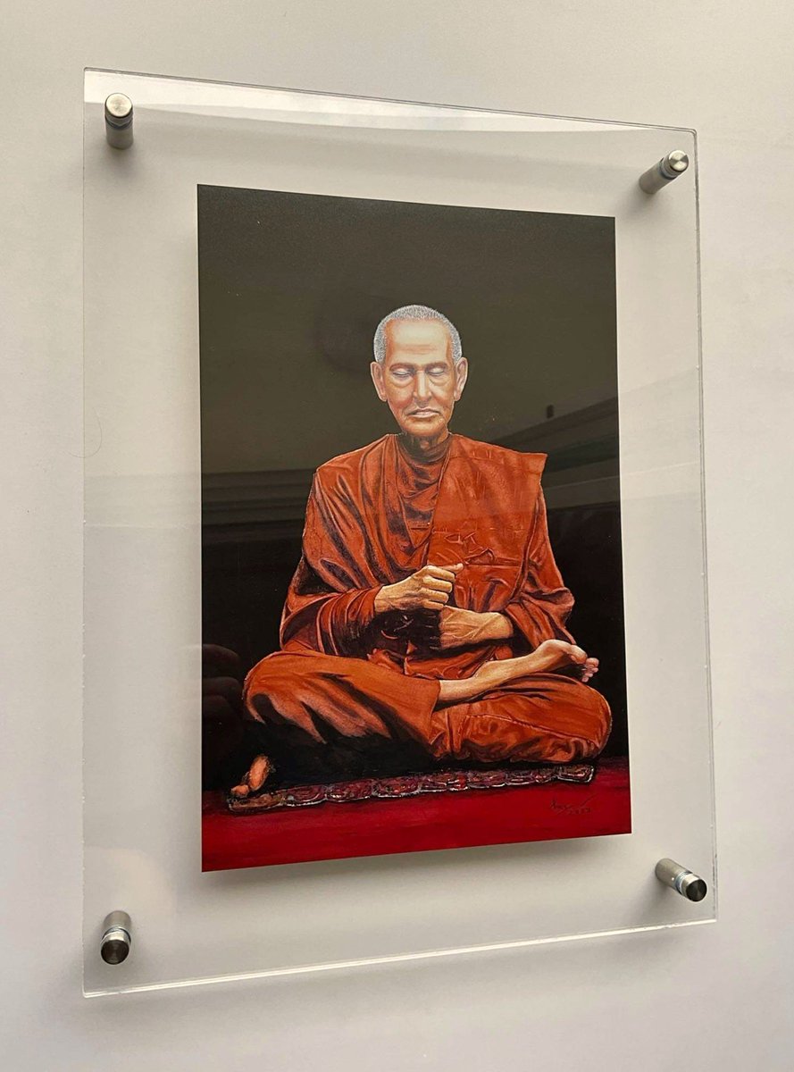 Tawan2Tantawan's tweet image. My watercolor painting and printed with photo paper. Acrylic frame.
#watercolorart  #watercolorpainting #acrylicframe #Buddha
#สมเด็จโต