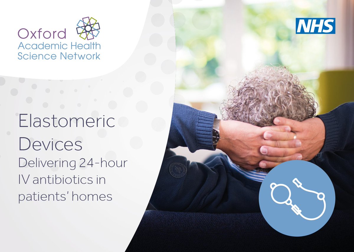 .<a href="/OUHospitals/">OUH</a> and @OxfordAHSN have produced a new package of resources to help other NHS organisations enable more patients to receive the intravenous medication they need at home instead of in hospital through the use of elastomeric devices.
👉oxfordahsn.org/news-and-event…