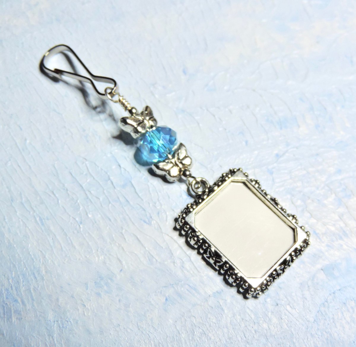 Excited to share this lovely butterflies memorial charm with Aqua crystal.  etsy.me/3QMd4rD @Etsy #Etsy #etsyseller #etsyshop #epiconetsy #shopsmall #promomyshop #etsymntt #etsychaching #butterflies #memento #gifts