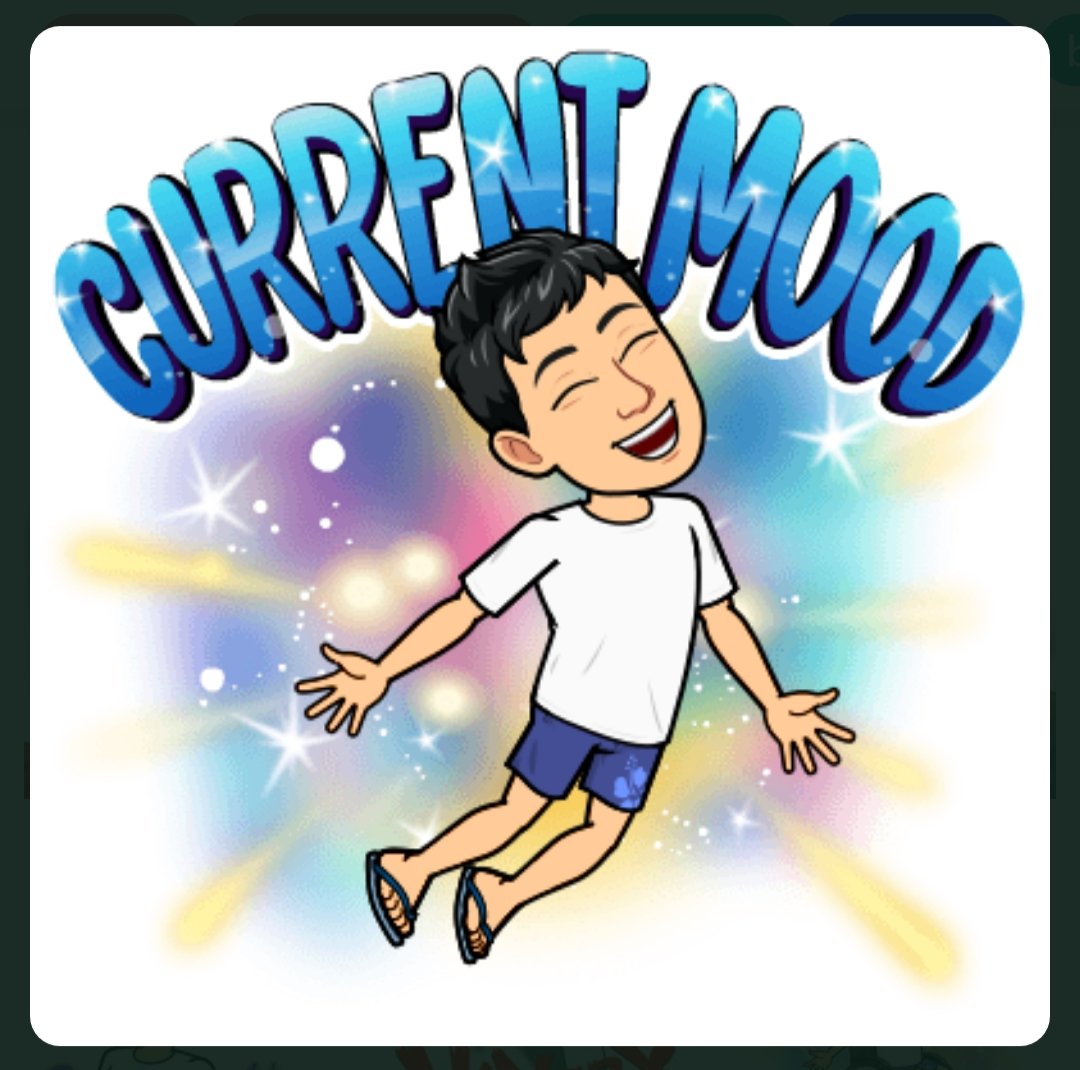 Calven_blue's tweet photo. @colorosglobal After long hours of duty, this is what I do singing so you don't get bored.(Please excuse my voice) 😀
#BitmojiAOD
#OPPOReno8Series 
#coloros13
@colorosglobal https://t.co/fU9eEo8BOF