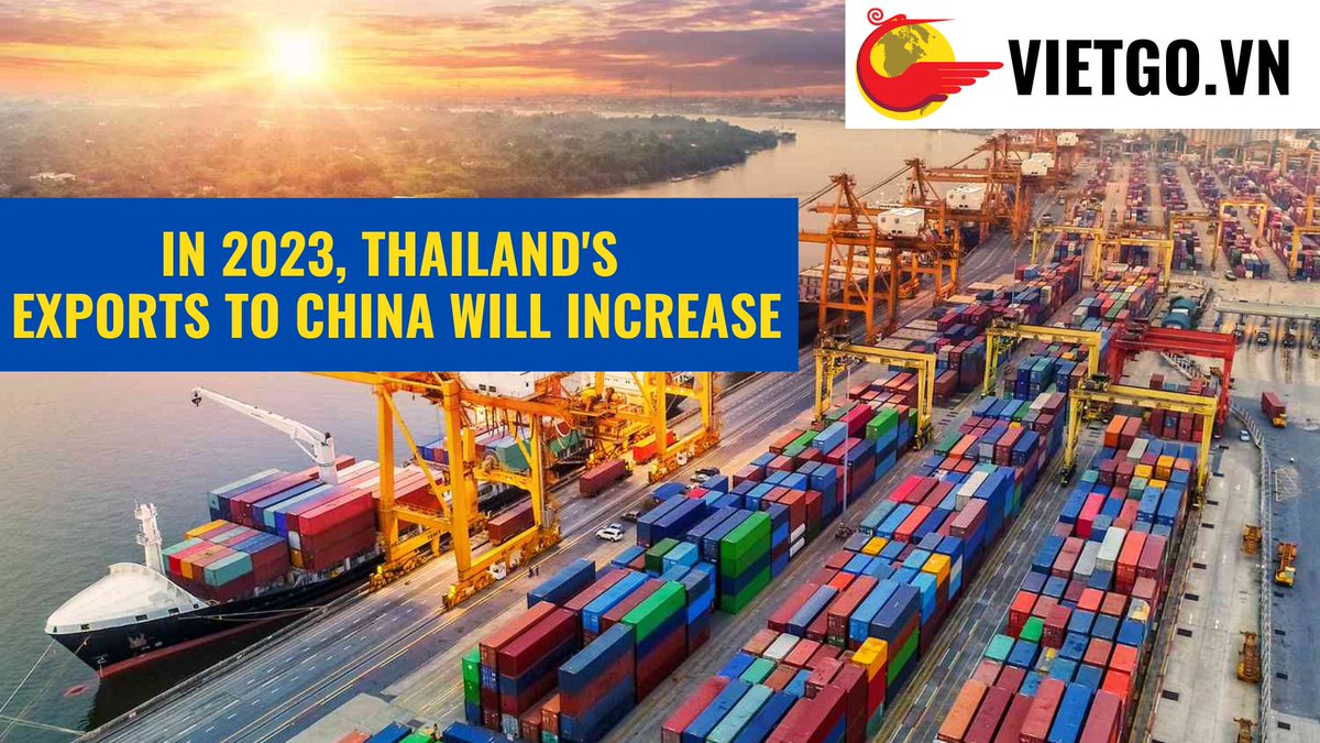 VietgoV's tweet photo. [🔥🔥🔥In 2023, Thailand's exports to China will increase]

Source: Ciieorg

#export #import #importexport #vietgo #exportpromotion #Buyinginquiry #InternationalTrade #exportnews #BusinessNews  #exportworldwide #exportimportnews #exporttraining #importexport #thailand #china https://t.co/HRttoiH0CS
